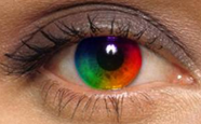 Title: Rainbow Eye Photo Manipulation - Description: Rainbow Eye Photo Manipulation